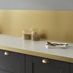 Brushed Brass Backboard and Edging Strip