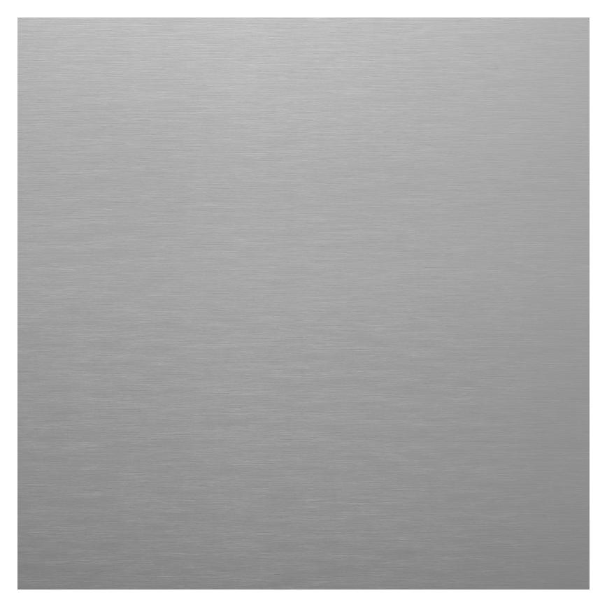 Howdens 3m x 750mm Gloss Brushed Steel Silver Aluminium Backboard