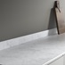 Pacific Grey Marble Upstand Cameo