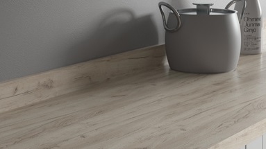 Warm Grey Oak Upstand Cameo