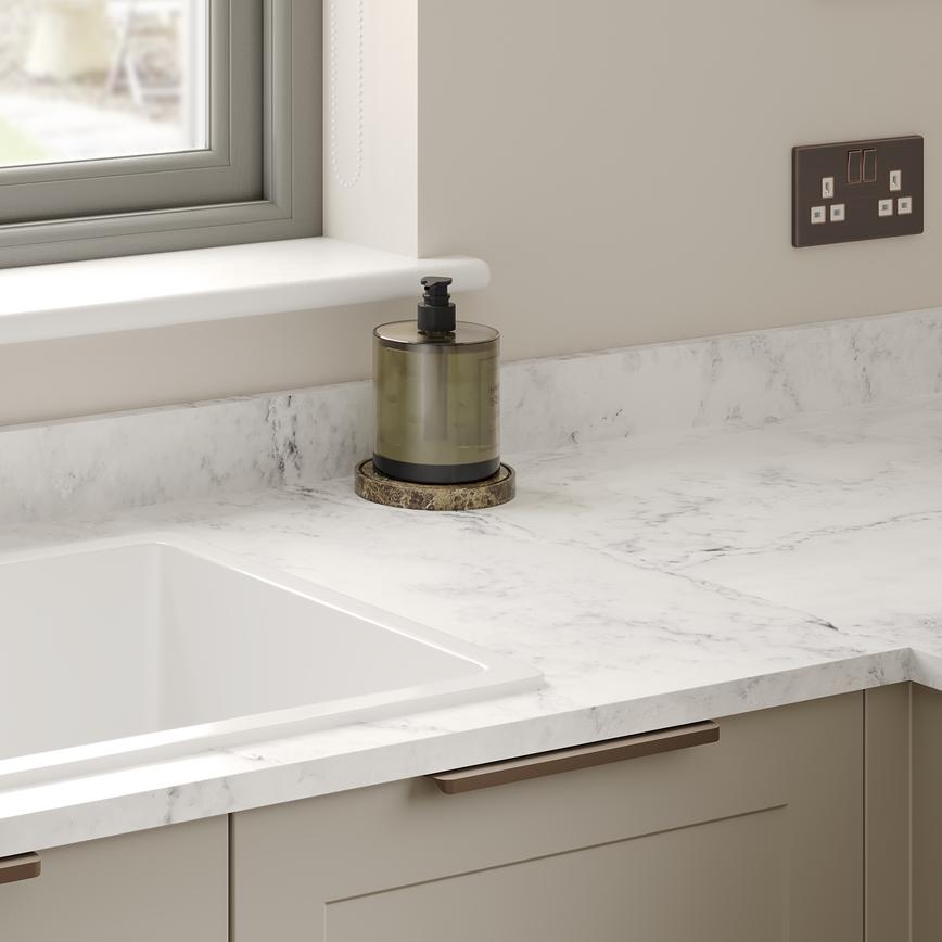 Storm Grey Marble Upstand Frome Sandstone