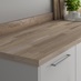 W Authentic Oak Block Effect Bullnose Worktop 3m 38mm/3mm