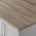 W Authentic Oak Block Effect Bullnose Worktop 3m 38mm/3mm