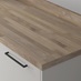 Authentic Oak Block Effect Square Edged Worktop and Upstand