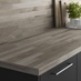 Authentic Grey Oak Block Effect Square Edged Worktop and Backboard