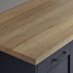 Aged Oak Effect 38mm Worktop Corner Cameo