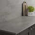 Silver Grey Concrete Effect Square Edge Worktop and Backboard