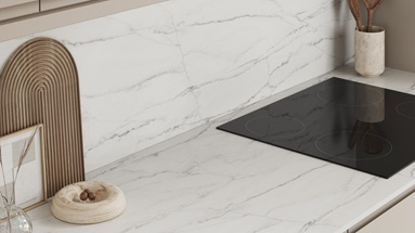 Howdens 3m x 12.5mm Sabbioso Marble Compact Laminate Worktop