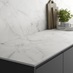 Howdens 3m x 12.5mm Square Edge Glacier Marble Compact Laminate Worktop