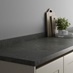 Howdens 3m x 38mm Square Edge Nero Metal Effect LamInate Worktop and Upstand Angle