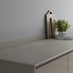 Howdens 3m x 12mm Square Edge Sandstone Compact LamInate Worktop And Upstand Angle