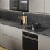 Howdens 3m x 12mm Square Edge Sandstone Compact LamInate Worktop In clerkenwell Metallic Titanum