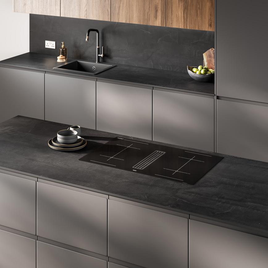 Carbon Ash Compact Laminate Featuring Clerkenwell Super Matt Charcoal