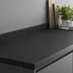 Howdens 3m x 38mm Square Edge Black Granite Effect Laminate Worktop Angled View