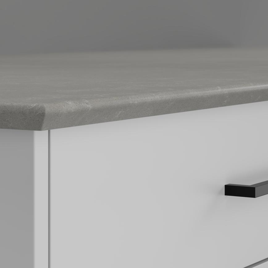 Poble Nou Quartz 20mm Shark Nose Worktop