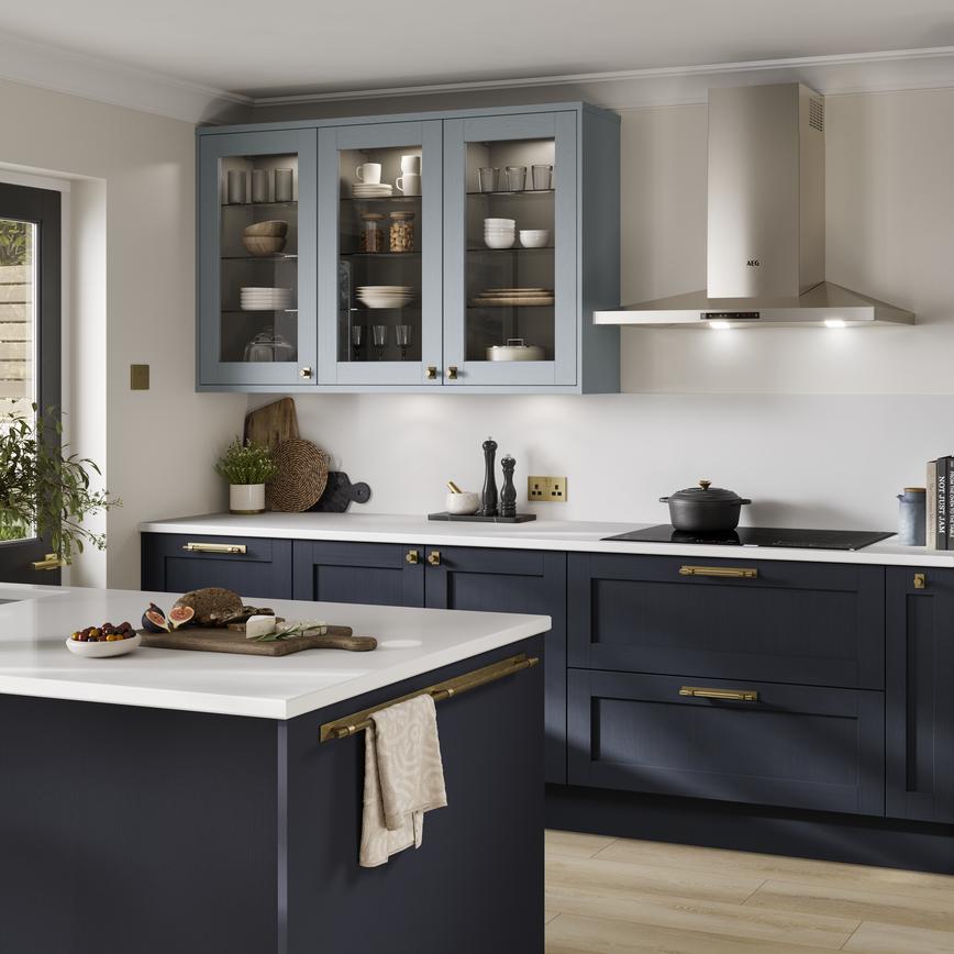 Iconic White Quartz 30mm Worktop Set Shot