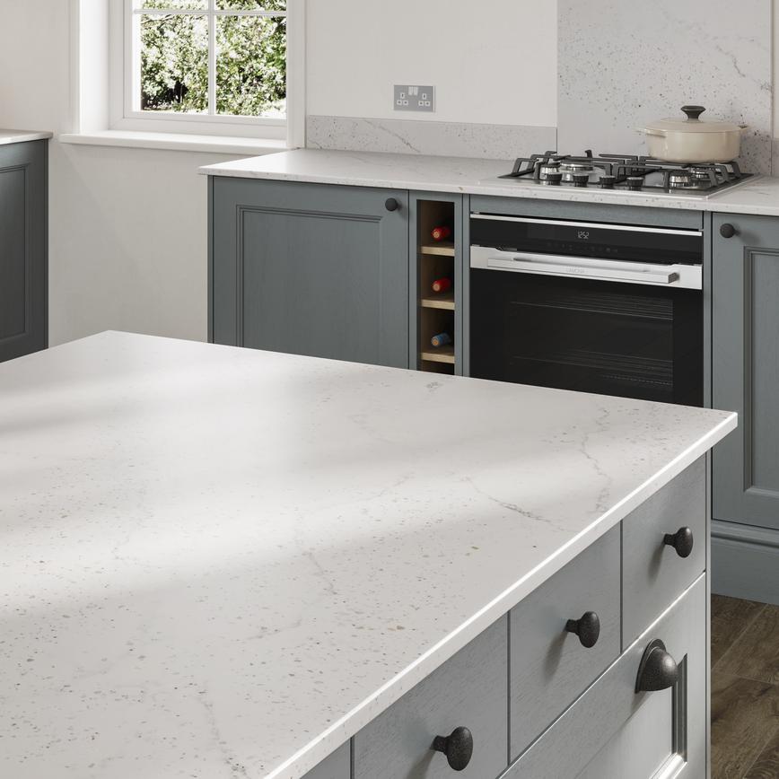Bespoke Silestone Eclectic Pearl Quartz Worktop 20 mm& 30mm