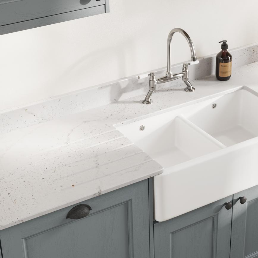 Bespoke Silestone Eclectic Pearl Quartz Worktop 20 mm& 30mm