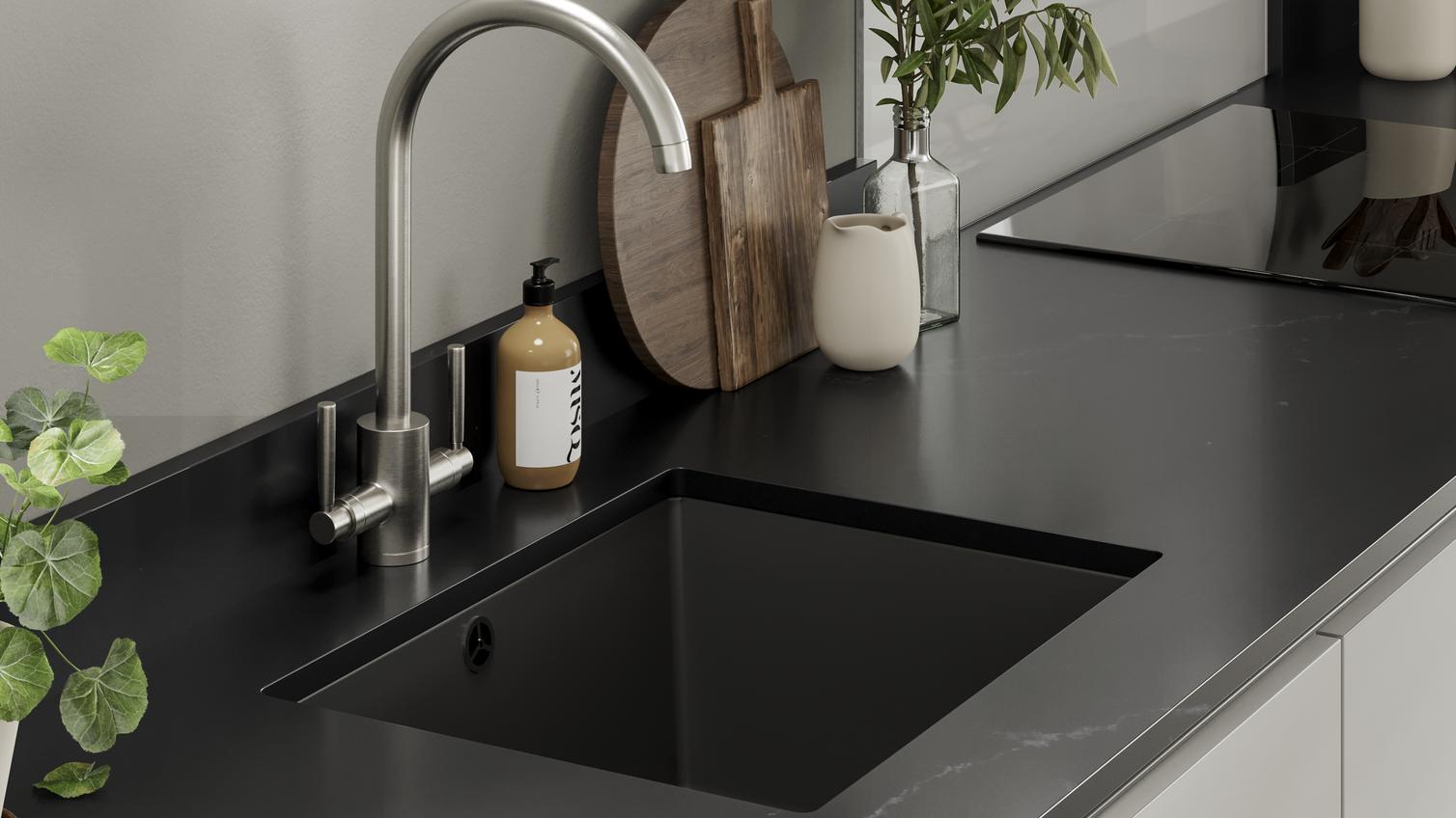 Charcoal Soapstone Worktop Cameo