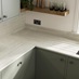Bespoke Dekton 20mm Marmorio Worktop Corner Close Up