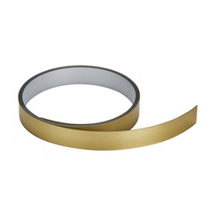 WHT4695 1.4m x 38mm Brushed Brass Effect PP Worktop Edging Strip