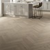 Pearl Oak Herringbone