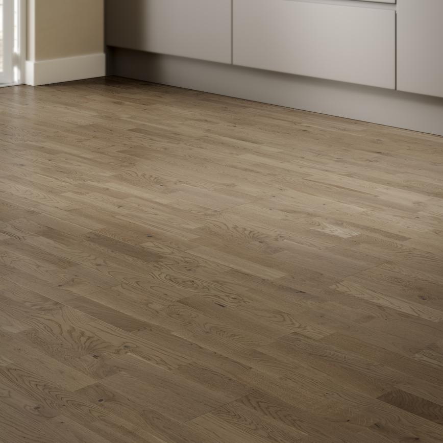 Kahrs Duramen Oak Flint Hockley Textures Clerkenwell Supermatt White Sand Grey