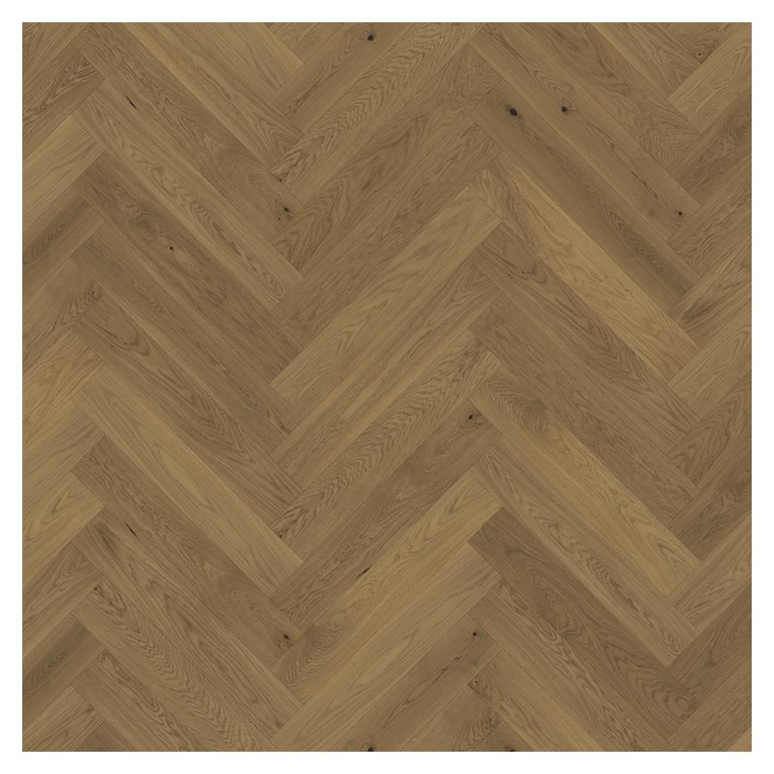 Howdens Herringbone Natural Oak Engineered Wood Flooring 0.65 m² Pack Cut Out