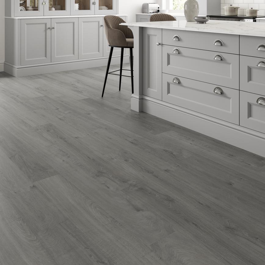 Dark Grey Oak QuickStep Laminate Flooring