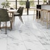 Oake and Gray White Marble XL Luxury Rigid Vinyl Flooring with Integrated Underlay 2.62m² Pack in Howdens Kitchen