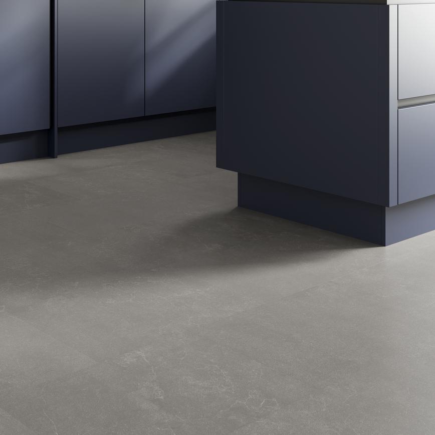 Karndean Korlok Urban Grey Luxury Vinyl Flooring with Pre-Attached Underlay 2.742m² Pack 