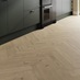 Howdens Professional V Groove Herringbone Light Blond Oak Laminate Flooring 0.87m² Pack