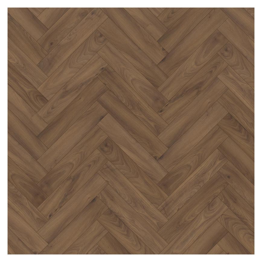 Howdens Professional V Groove Herringbone Natural Oak Laminate Flooring 0.87m² Pack