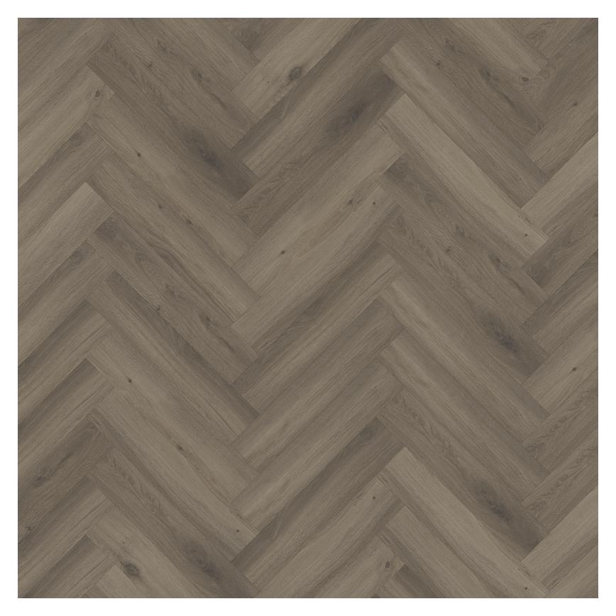 Howdens Herringbone Warm Oak Laminate Flooring 1.238 m² Pack Cut Out