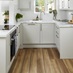 Light Oak Vinyl Tile Kitchen Floor