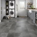 Rigid Vinyl Tile Graphite Utility Room