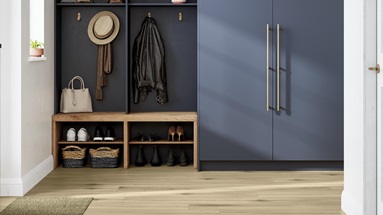 XL Rigid Vinyl Golden Oak Hallway