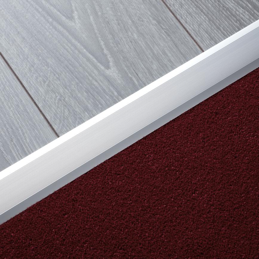 Silver multi function flooring profile