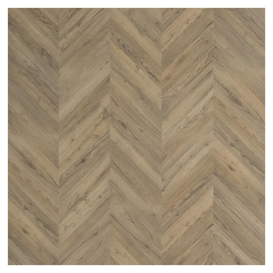 Howdens Professional Chevron Oak Laminate Flooring 2.53m² Birdseye View