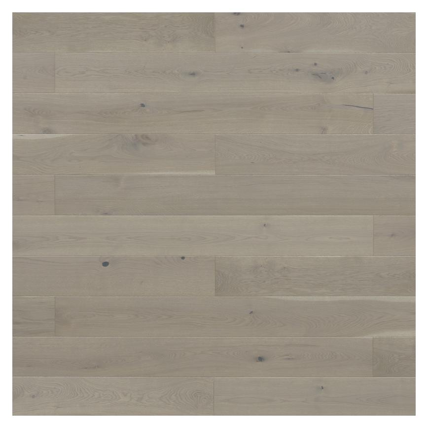 Howdens Light Grey Oak Engineered Flooring 2.77m² Birdseye View