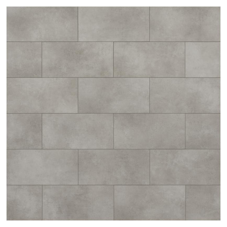 Howdens Dove Grey Luxury Rigid Vinyl Flooring Tile with Integrated Underlay 2.34m² Birdseye View