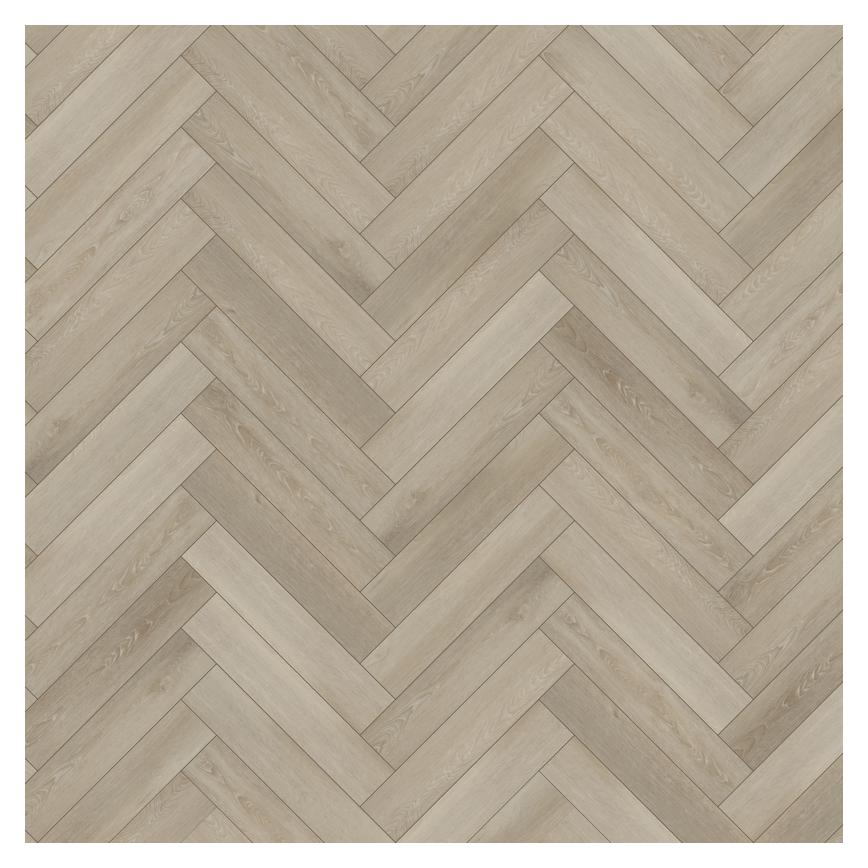 Oake & Gray Herringbone Vanilla Oak Luxury Rigid Vinyl Flooring with Integrated Underlay 1.97 m² Birdseye View 2