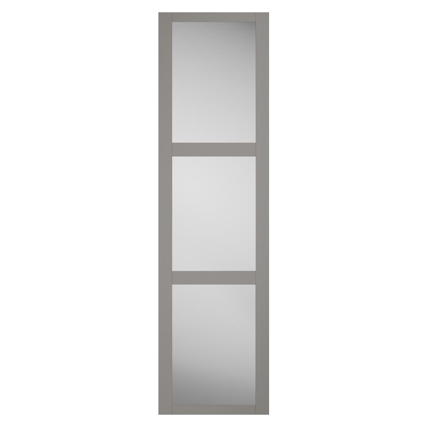 Dove Grey Shaker Frame Panelled Mirrored Wardrobe Door