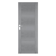 Mid Grey Pre-Finished Linear Oak Door RT2 (cutout)