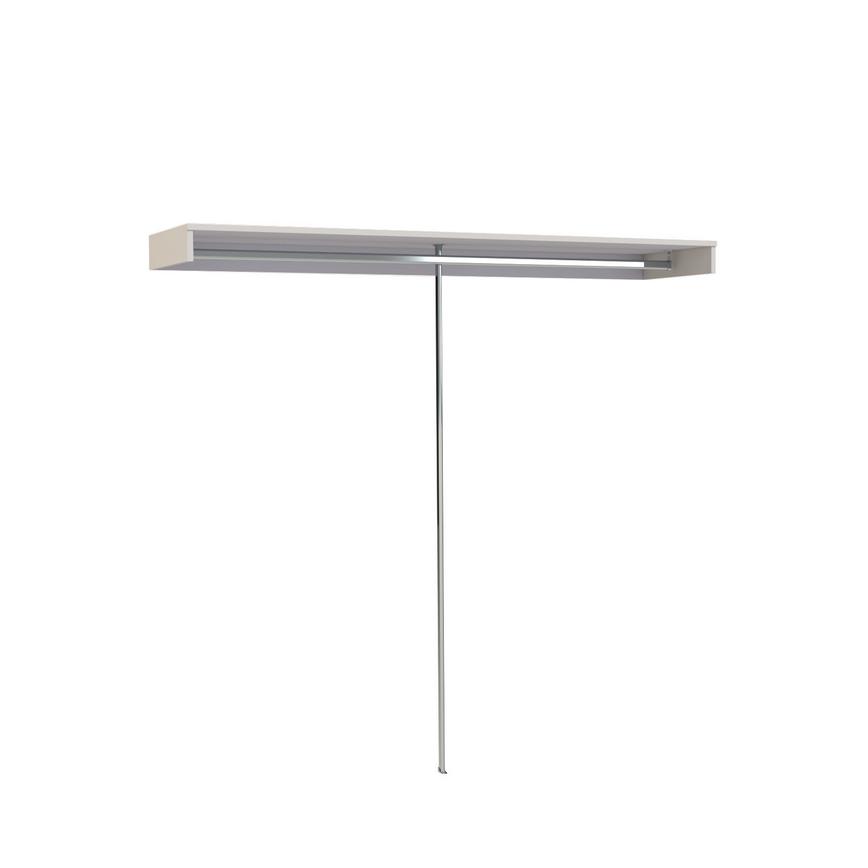 White Shelf and hanger bar from standard storage systems_A