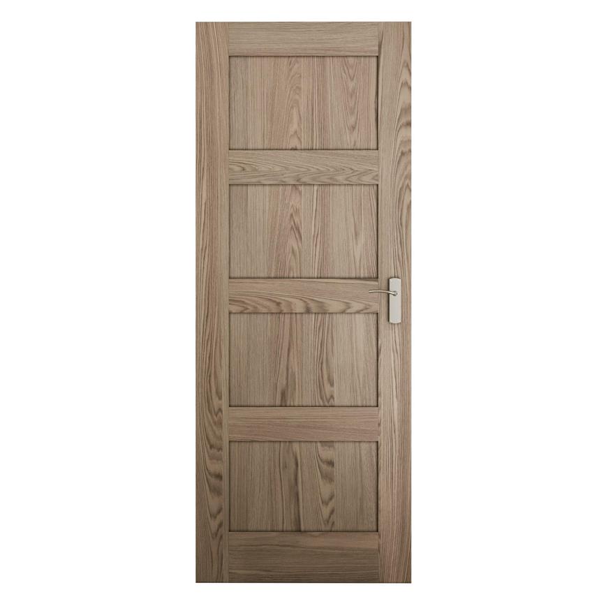 Pre-finished Shaker Oak 4 Panel 2'6" Internal Hardwood Door