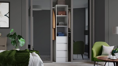 Graphite Shaker Wardrobe Door Cameo