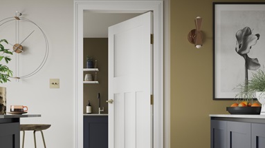 Primed 1930s White door