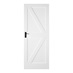 Barn Door Primed White 762mm Door with Garda Lever on Backplate Handle