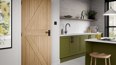 Howdens Barn Oak Pre-Finished Door